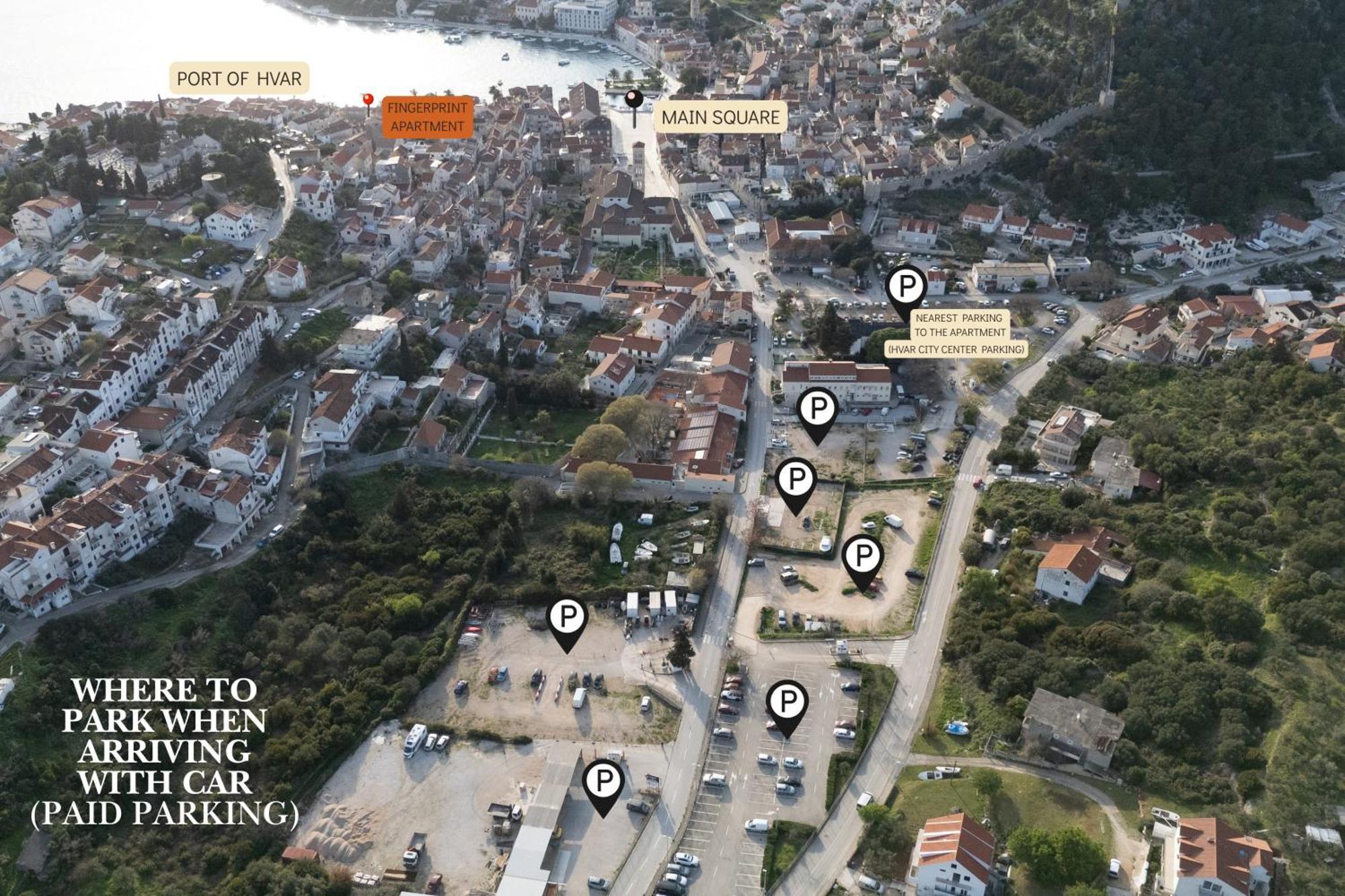 Fingerprint Central Apartment 5 Min From Center & Beach Hvar Town Extérieur photo